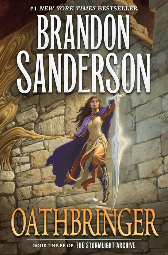 Image of Oathbringer book cover by Brandon Sanderson