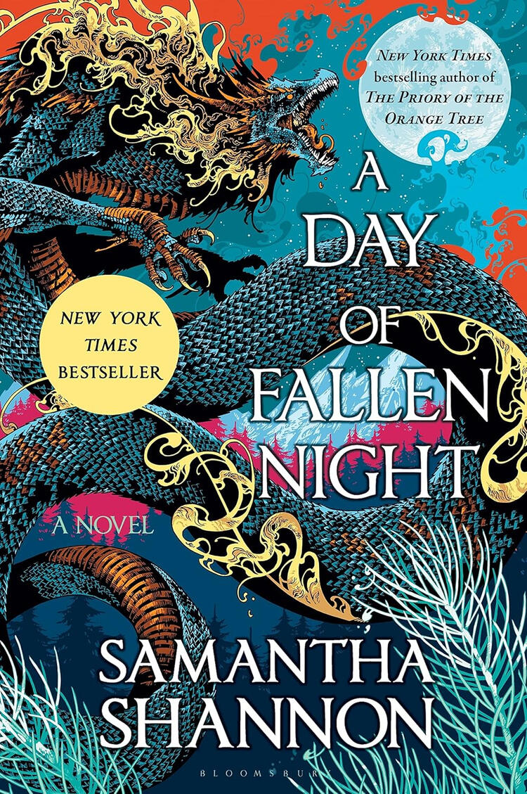 A Day of Fallen Night | Pine Harbor Public Library Cover of A Day of Fallen Night by Samantha Shannon.